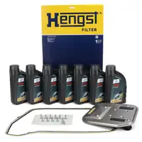 HENGST Getriebefilter Satz + 7L FUCHS Getriebe&ouml;l f&uuml;r AUDI A4 B8 A5 A6 C7 A7 Q5 8RB 8HP55