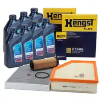 HENGST Filterset + 7L ORIGINAL 5W30 Motor&ouml;l f&uuml;r BMW X3 G01 X4 G02 M40i B58 354/360 PS
