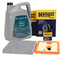 HENGST Filterset + 5L ORIGINAL 0W20 Motor&ouml;l f&uuml;r VW Golf 7 PassatT Tiguan 1.2/1.4 TSI
