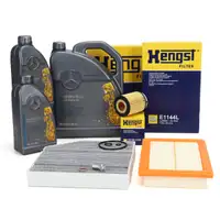 HENGST Filterset + 7L ORIGINAL 5W40 f&uuml;r MB 229.5 Motor&ouml;l MERCEDES W205 S205 10/C253 M274