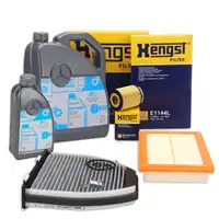 HENGST Filterset + 6L ORIGINAL 5W30 MB 229.51 Motoo&ouml;l MERCEDES W204 C180 / CGI W212 M274