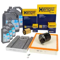 HENGST Filterset 4-tlg + 13L ORIGINAL 5W-30 MB 229.51 MERCEDES Sprinter B907 B910 OM642