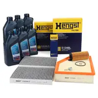 HENGST Filterset 3-tlg + 6L ORIGINAL 5W30 Motor&ouml;l f&uuml;r BMW G30 G31 G32 G11 G12 X5 B48 B47