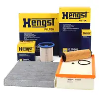 HENGST Filterset 4-tlg f&uuml;r VW Golf 8 Passat B8 T-Roc Tiguan Touran Caddy 5 Q3 F3 2.0 TDI