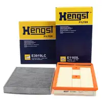 HENGST Innenraumfilter + Luftfilter f&uuml;r VW Polo 5 8X Ibiza 4 Toledo 4 Fabia 3 1.4 TDI