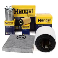 HENGST Filterset 4-tlg f&uuml;r AUDI A1 8X Ibiza 4 Toledo 4 Fabia 2 Rapid Roomster 1.6 TDI 2010