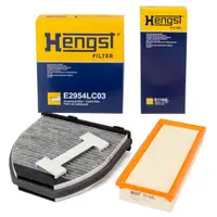 HENGST Innenraumfilter + Luftfilter f&uuml;r MERCEDES W212 S212 C218 X218 R231 63AMG M278 M157