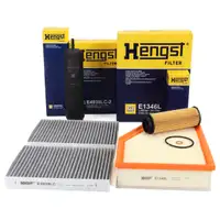 HENGST 4-Piece Filter Set for BMW G30, G31, G32, G11, G12, G14, G15, G16, X5 G05, X6 G06, X7 G07, B57