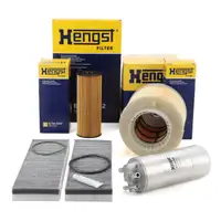 HENGST Filterset 4-tlg f&uuml;r AUDI A6 (4F C6) 2.7/3.0 TDI ab Fgst. 4F8112224/4F8Y000169