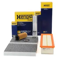 HENGST Filterset Filterpaket 4-tlg f&uuml;r BMW 5er F10 F11 518d 520d B47 150/190/205/211 PS