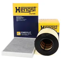 HENGST Innenraumfilter + Luftfilter f&uuml;r AUDI A4 B9 A5 F5 Q5 FY9 1.4/2.0 TFSI