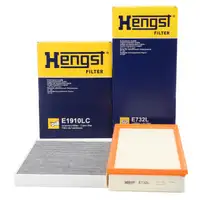 HENGST Innenraumfilter + Luftfilter f&uuml;r AUDI Q7 4LB PORSCHE Cayenne 9PA VW Touareg 7L