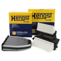 HENGST Innenraumfilter + 2x Luftfilter f&uuml;r MERCEDES W204 S204 C/X218 W212 S212 X204 OM642