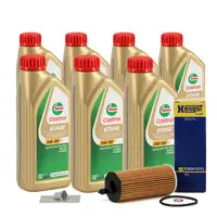 7L CASTROL EDGE 5W-30 M LL-04 Motor&ouml;l + HENGST &Ouml;lfilter f&uuml;r BMW 1er 3er 5er 6er X3 X5 B58