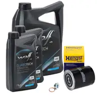 7L WOLF 10W40 B4 Motor&ouml;l + HENGST &Ouml;lfilter f&uuml;r PSA Jumper 1 2 Boxer FIAT Ducato 2.5/2.8D