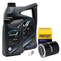 7L WOLF 5W40 Motor&ouml;l + HENGST &Ouml;lfilter f&uuml;r PSA Jumper 1 2 Boxer FIAT Ducato 2.5/2.8D