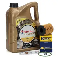 5L TOTAL QUARTZ INEO ECS 5W30 Motor&ouml;l + HENGST &Ouml;lfilter f&uuml;r CITROEN PEUGEOT 1.6 BlueHDi