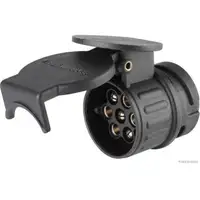 HERTH+BUSS KURZ Adapter Kurzadapter Stecker Steckdose Anh&auml;nger Kupplung 13 auf 7 polig