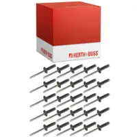 25x HERTH+BUSS Blindniet Spreizniete Befestigung f&uuml;r ABARTH DACIA DS FIAT JEEP RENAULT