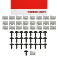 25x HERTH+BUSS Torx Schraube + Blechmutter Radkasten Unterfahrschutz f&uuml;r VAG