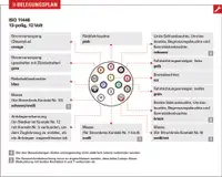 2x HERTH+BUSS 51305630 Stecker Anh&auml;ngerstecker Adapter Bajonett Kunststoff 13-Pol 12V