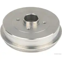 HERTH+BUSS JAKOPARTS Brake drums + shoes + cylinders for NISSAN Micra 3 K12 (rear)