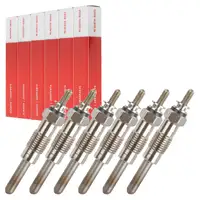 6x HERTH+BUSS JAKOPARTS Glow Plug for Mercedes E-, G-, and S-Class W124, S124, W463, W140 OM603