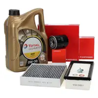 HERTH+BUSS Filter Set + 5L TOTAL 0W30 Engine Oil for SMART ForFour 454 1.1 64 hp
