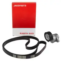 HERTH+BUSS Keilrippenriemen + Riemenspanner f&uuml;r OPEL Astra G H Zafira A B 2.0 16V OPC