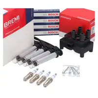 HERTH+BUSS Z&uuml;ndspule + BREMI Kabelsatz 4x BOSCH Z&uuml;ndkerze f&uuml;r FORD Fiestsa 5 1.3 ab 08.07