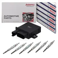 HITACHI ASTEMO Steuerger&auml;t Gl&uuml;hzeit + 6x BOSCH Gl&uuml;hkerze f&uuml;r BMW E46 E90-93 E60 E61 M57