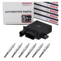 HITACHI ASTEMO Steuerger&auml;t + 6x BOSCH Gl&uuml;hkerzen f&uuml;r BMW 3er E46 330d X5 E53 3.0d M57