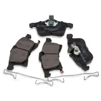 HIRSCHER Bremsscheiben + Bel&auml;ge f&uuml;r OPEL Astra H Meriva A B Zafira B 5-Loch vorne + hinten