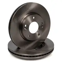 HIRSCHER Bremsscheiben + Bel&auml;ge f&uuml;r HYUNDAI i30 FD 15 Zoll KIA Cee'D ED vorne + hinten