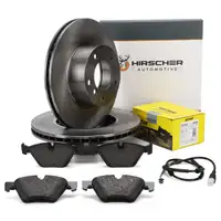 HIRSCHER Bremsscheiben + TEXTAR Bel&auml;ge + Sensor f&uuml;r BMW Z4 E89 sDrive18-23i 03.2010 vorne