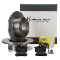 HIRSCHER Bremsscheiben + TEXTAR Bel&auml;ge f&uuml;r VW Passat B5 AUDI A6 C5 SKODA Superb 1 hinten