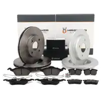 HIRSCHER Bremsen Set Bremsscheiben + Bremsbel&auml;ge f&uuml;r FORD Focus 1 MK1 vorne + hinten