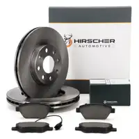 HIRSCHER Bremsscheiben + Bremsbel&auml;ge + Sensor f&uuml;r FIAT Grande/Punto 199_ vorne