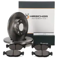 HIRSCHER Bremsscheiben + Bremsbel&auml;ge f&uuml;r OPEL Astra F Corsa A B Vectra A vorne
