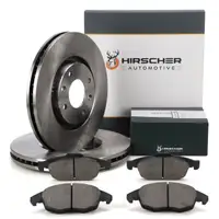 HIRSCHER Bremsscheiben + Bremsbel&auml;ge f&uuml;r CITROEN Berlingo C4 2 PEUGEOT 5008 Partner vorne