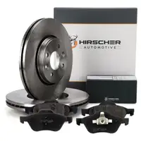 HIRSCHER Bremsscheiben + Bremsbel&auml;ge f&uuml;r RENAULT Megane 2 Scenic 2 Twingo 2 R.S. vorne