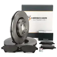 HIRSCHER Bremsscheiben + Bel&auml;ge f&uuml;r RENAULT Kangoo Megane 2 Scenic 2 bis 10.2005 vorne