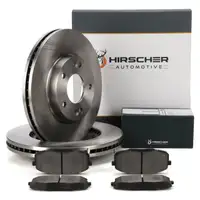HIRSCHER Bremsscheiben + Bremsbel&auml;ge f&uuml;r HYUNDAI i30 FD9 15 Zoll KIA Cee'D ED vorne