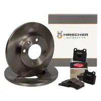 HIRSCHER Bremsscheiben + DELPHI Bel&auml;ge f&uuml;r VW Golf 1 Jetta 1.6 TD Scirocco AUDI 50 vorne