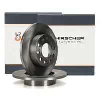 HIRSCHER Bremsscheiben Satz f&uuml;r VW Golf 5 6 Caddy 3 Touran AUDI A3 8P hinten 1K0615601AJ