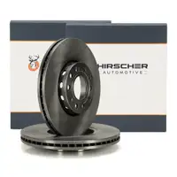 HIRSCHER Bremsscheiben Satz f&uuml;r VW Passat B5 B5.5 AUDI A4 B5 B6 B7 A6 C4 vorne 8E0615301Q