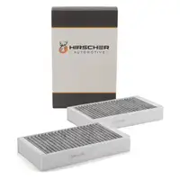 HIRSCHER Activated Carbon Cabin Air Filter Kit for MERCEDES W463, X164, W164, W251 1648300218