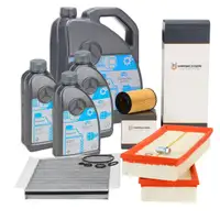 HIRSCHER Filterset + 8L ORIGINAL 5W30 Motor&ouml;l MERCEDES W203 S203 CL203 C/A209 230-55AMG
