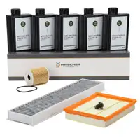 HIRSCHER Filterset + 5L ORIGINAL 5W30 Motor&ouml;l f&uuml;r MINI R50 R53 R52 One/Cooper W10