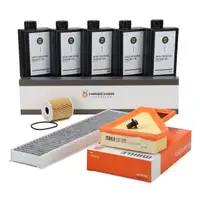 HIRSCHER Filterset + 5L ORIGINAL 5W30 Motor&ouml;l f&uuml;r MINI R50 R53 R52 One/Cooper W10 07.2004